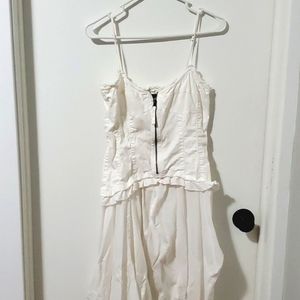 White Sisley asymmetrical dress size S